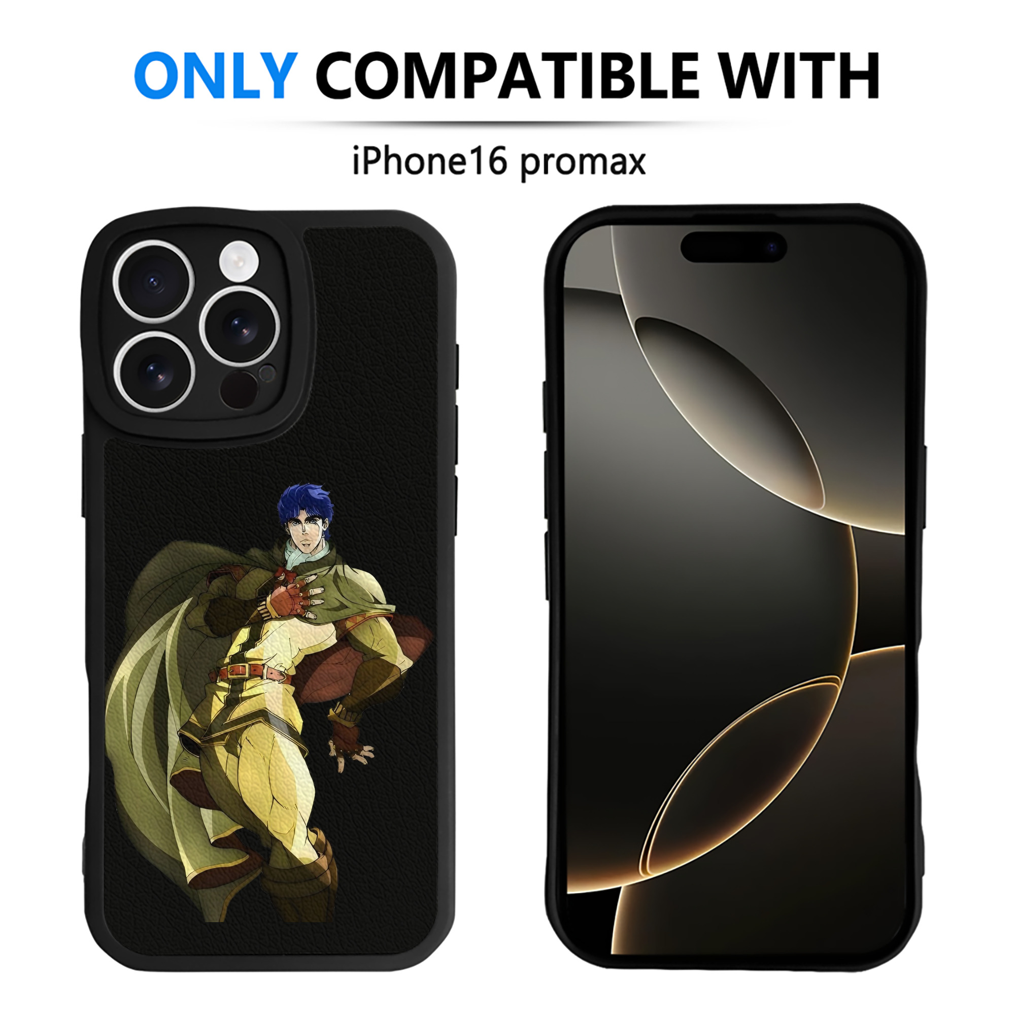 （画像用） ジョジョの奇妙な冒険 /ジョナサン?ジョースター JoJo's Bizarre Adventure Jonathan Joestar 【iPhone 16シリーズ対応】シリコンスマホケース（レザー調） 材質：シリコン